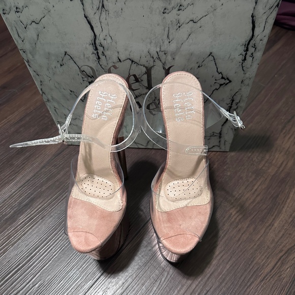 Hella Heels LIQUID ROSE GOLD - Metallic Stiletto - 8 INCH - Picture 12 of 14